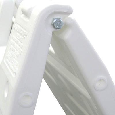 Plasticade Deluxe Signicade Folding Double Sided Sign Stand, White (3 Pack) - VMInnovations