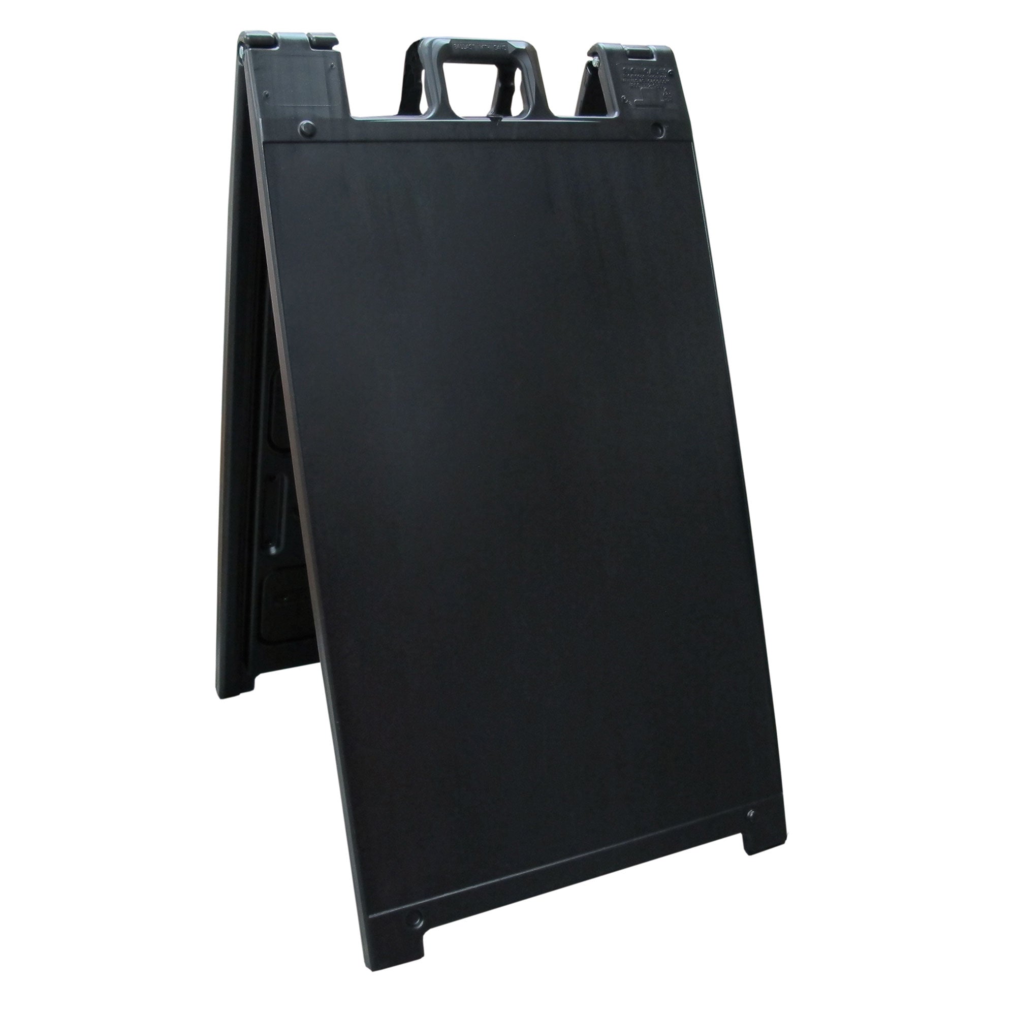 Plasticade Signicade Folding Sidewalk Double Sided Sign Stand, Black (3 Pack) - VMInnovations