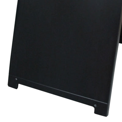 Plasticade Signicade Folding Sidewalk Double Sided Sign Stand, Black (3 Pack) - VMInnovations
