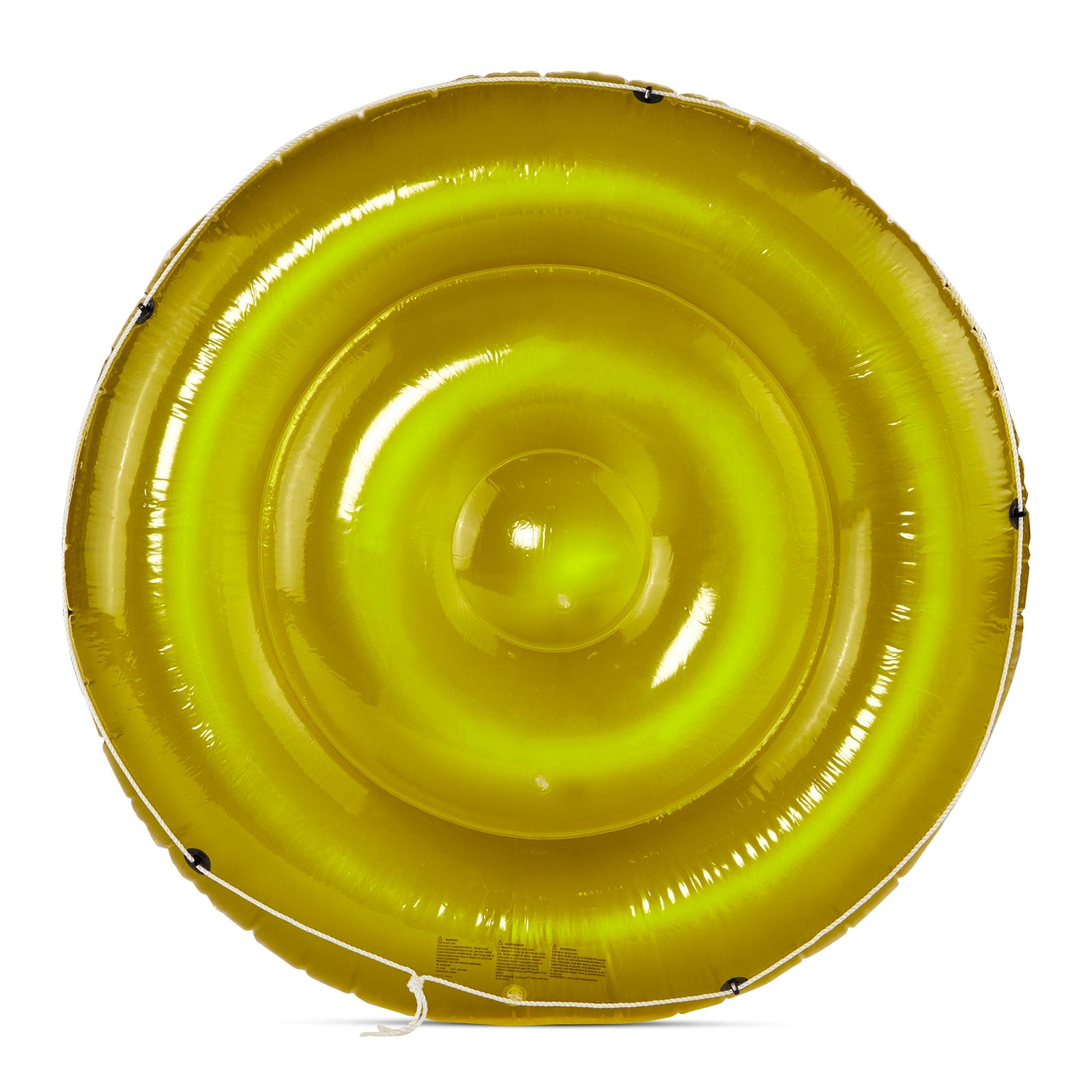 Swimline 72 Inch Swimming Pool Inflatable Sun Tan Lounger Island Float, Yellow - VMInnovations