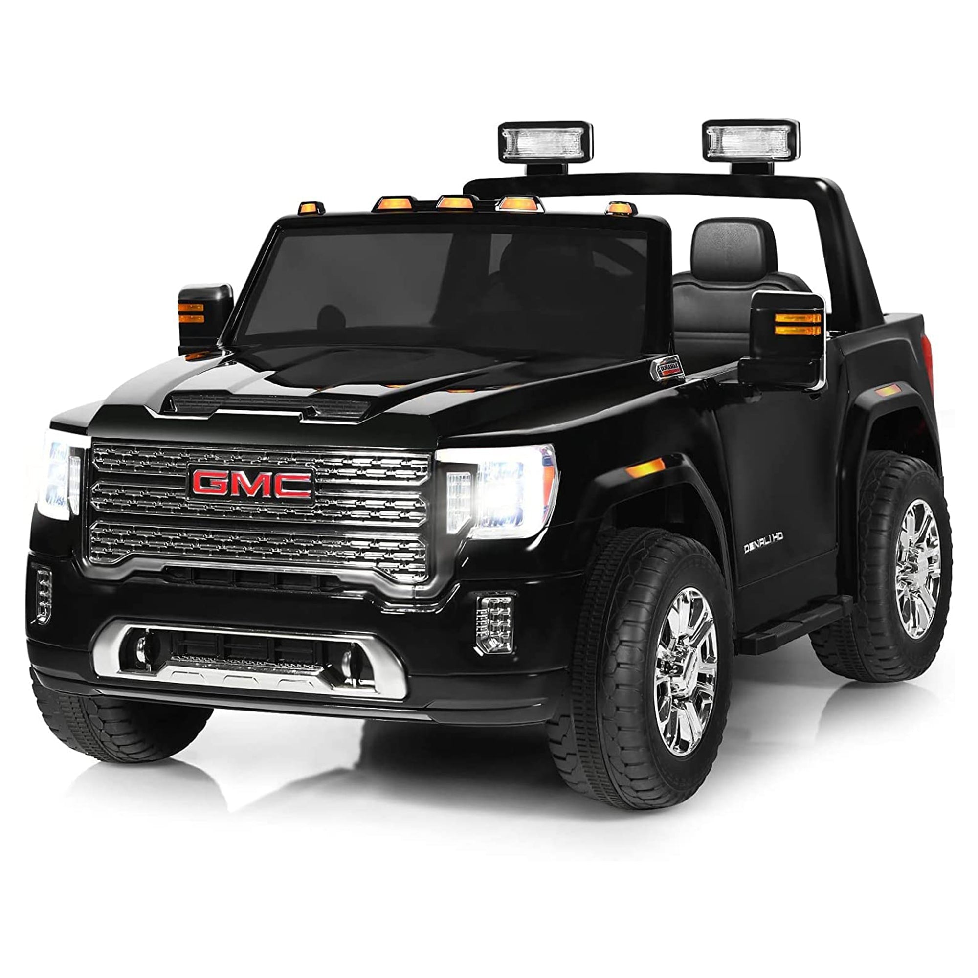 DAKOTT GMC Sierra Denali HD 2 Seater 12V Ride On Electric Vehicle, Black (Used) - VMInnovations