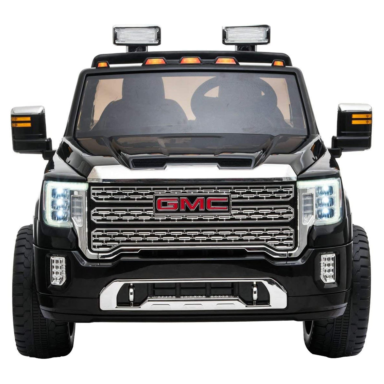 DAKOTT GMC Sierra Denali HD 2 Seater 12V Ride On Electric Vehicle, Black (Used) - VMInnovations