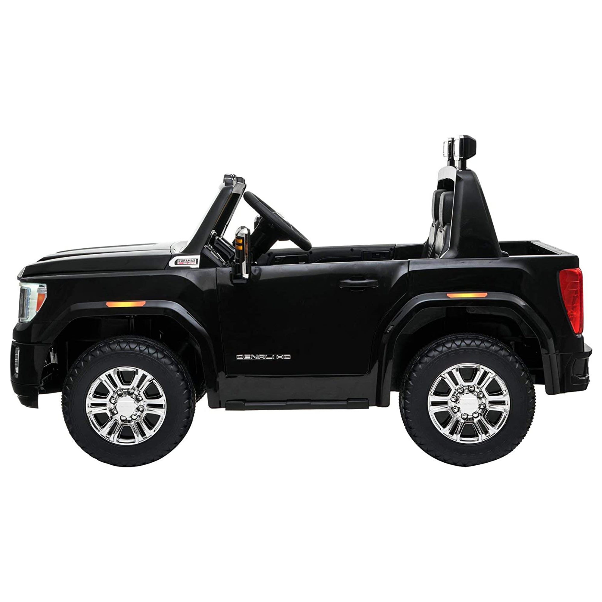 DAKOTT GMC Sierra Denali HD 2 Seater 12V Ride On Electric Vehicle, Black (Used) - VMInnovations
