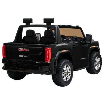 DAKOTT GMC Sierra Denali HD 2 Seater 12V Ride On Electric Vehicle, Black (Used) - VMInnovations