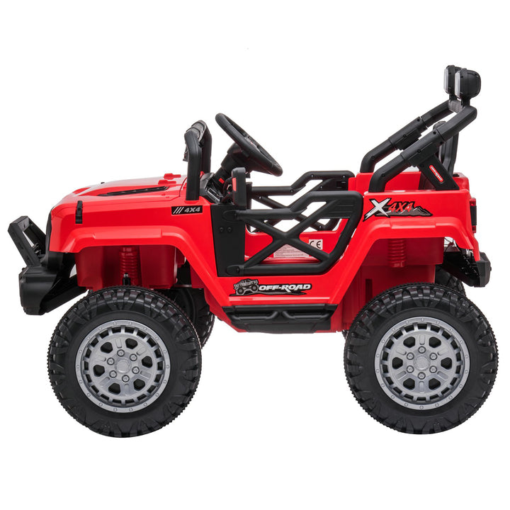 DAKOTT 12V Ride On Truck Electric with Remote Control for Kids, Red (Open Box)