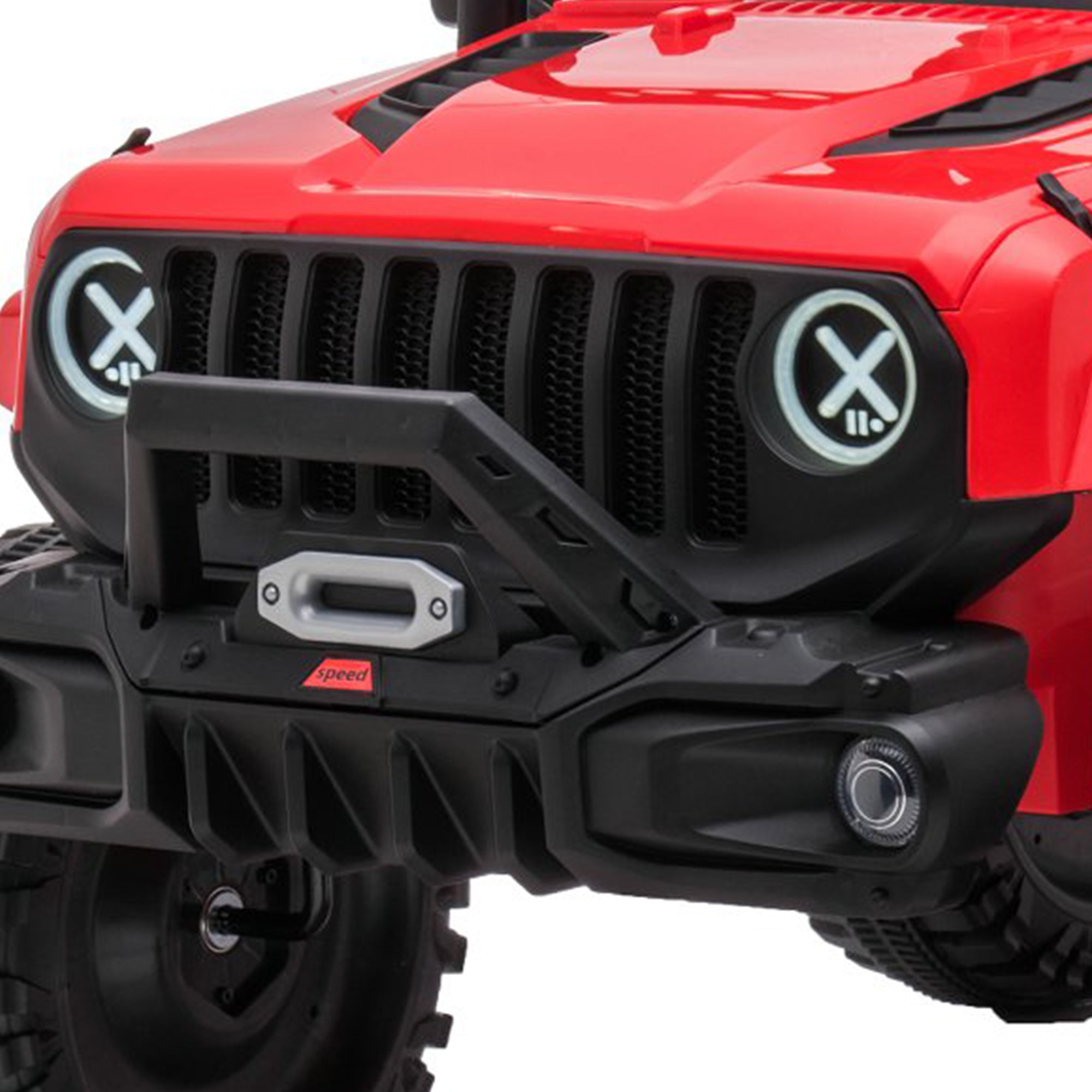 DAKOTT 12V Ride On Truck Electric with Remote Control for Kids, Red (Open Box) - VMInnovations