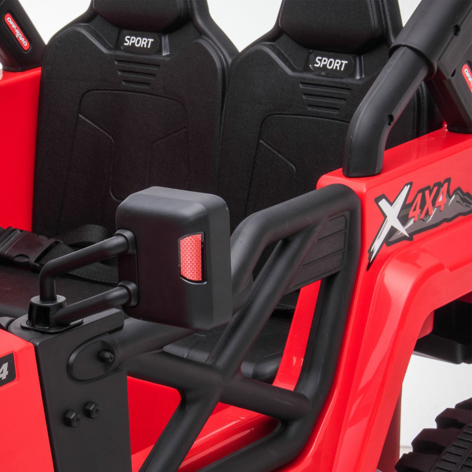 DAKOTT 12V Ride On Truck Electric with Remote Control for Kids, Red (Open Box) - VMInnovations