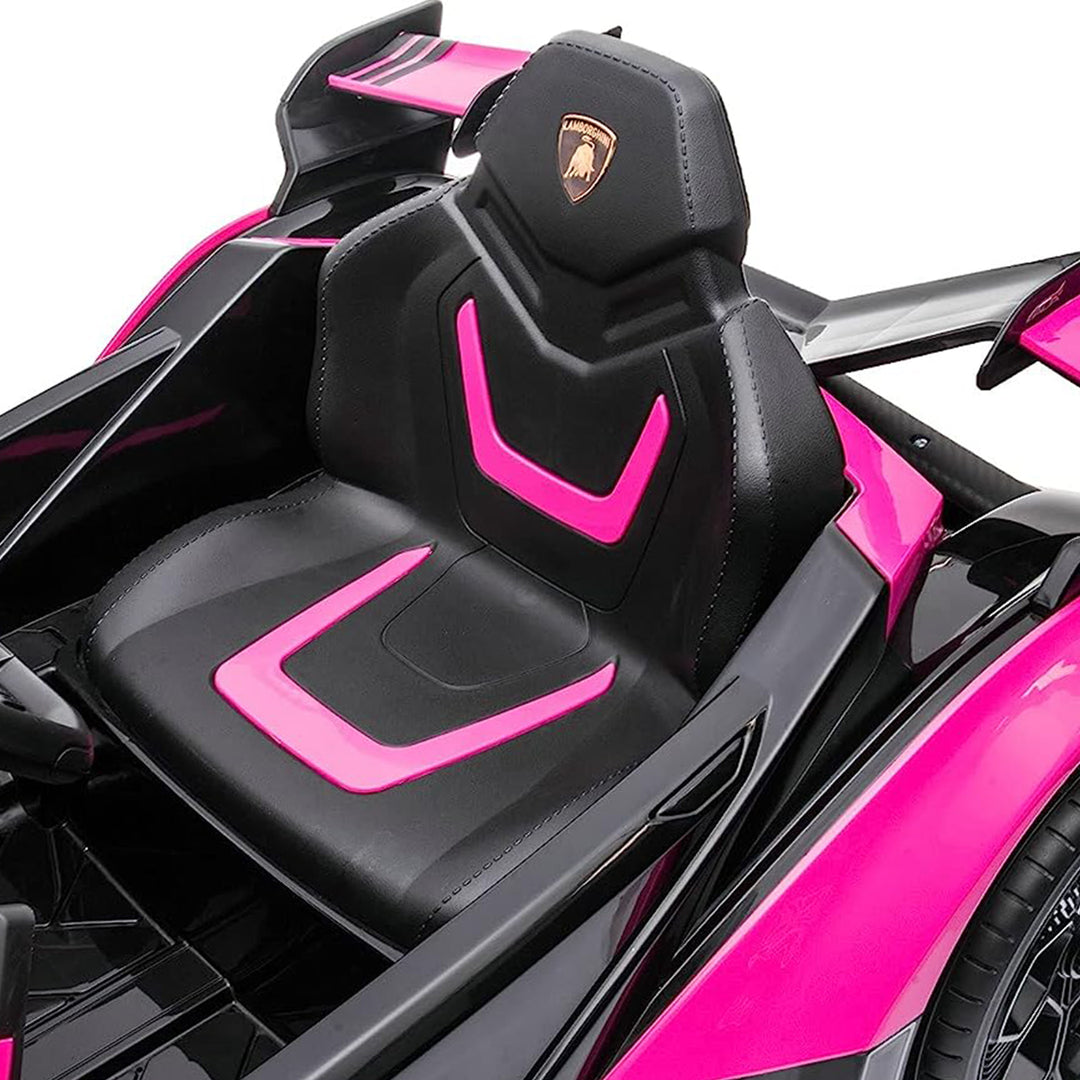 Dakott Lamborghini Gran Turismo V12 Battery Power Ride On Toy, Pink (For Parts)