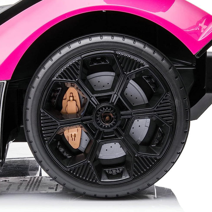 Dakott Lamborghini Gran Turismo V12 Battery Power Ride On Toy, Pink (For Parts)