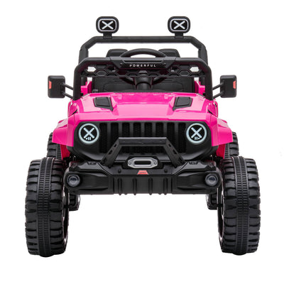 DAKOTT 12V Ride On Electric Off Road Car w/Remote Control, Pink (Open Box) - VMInnovations