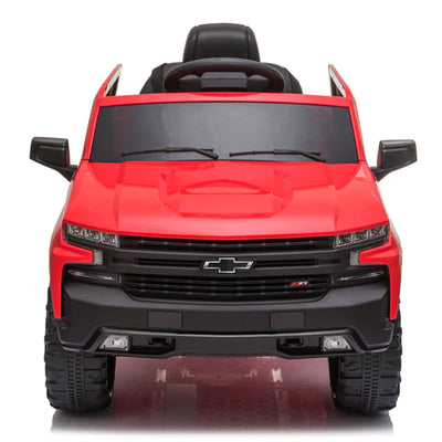 Dakott Chevy Silverado 4 x 4 Big Wheels Trail Boss Ride On Monster Truck, Red - VMInnovations
