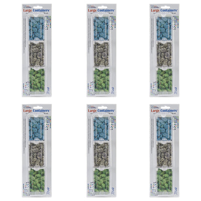 Elizabeth Ward Bead Storage Solutions 3 Piece Craft Storage Containers (6 Pack) - VMInnovations