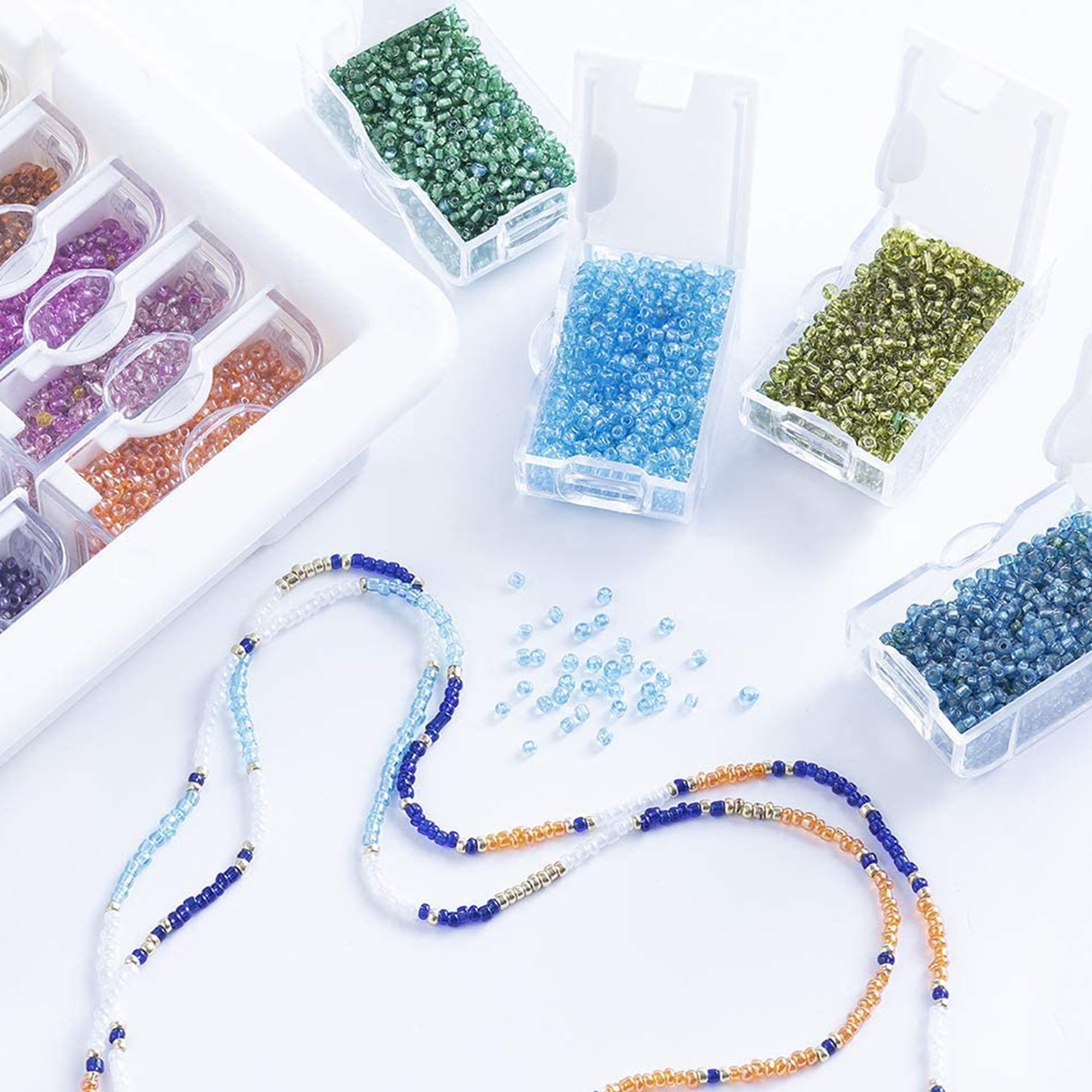 Elizabeth Ward Bead Storage Solutions 3 Piece Craft Storage Containers (6 Pack) - VMInnovations