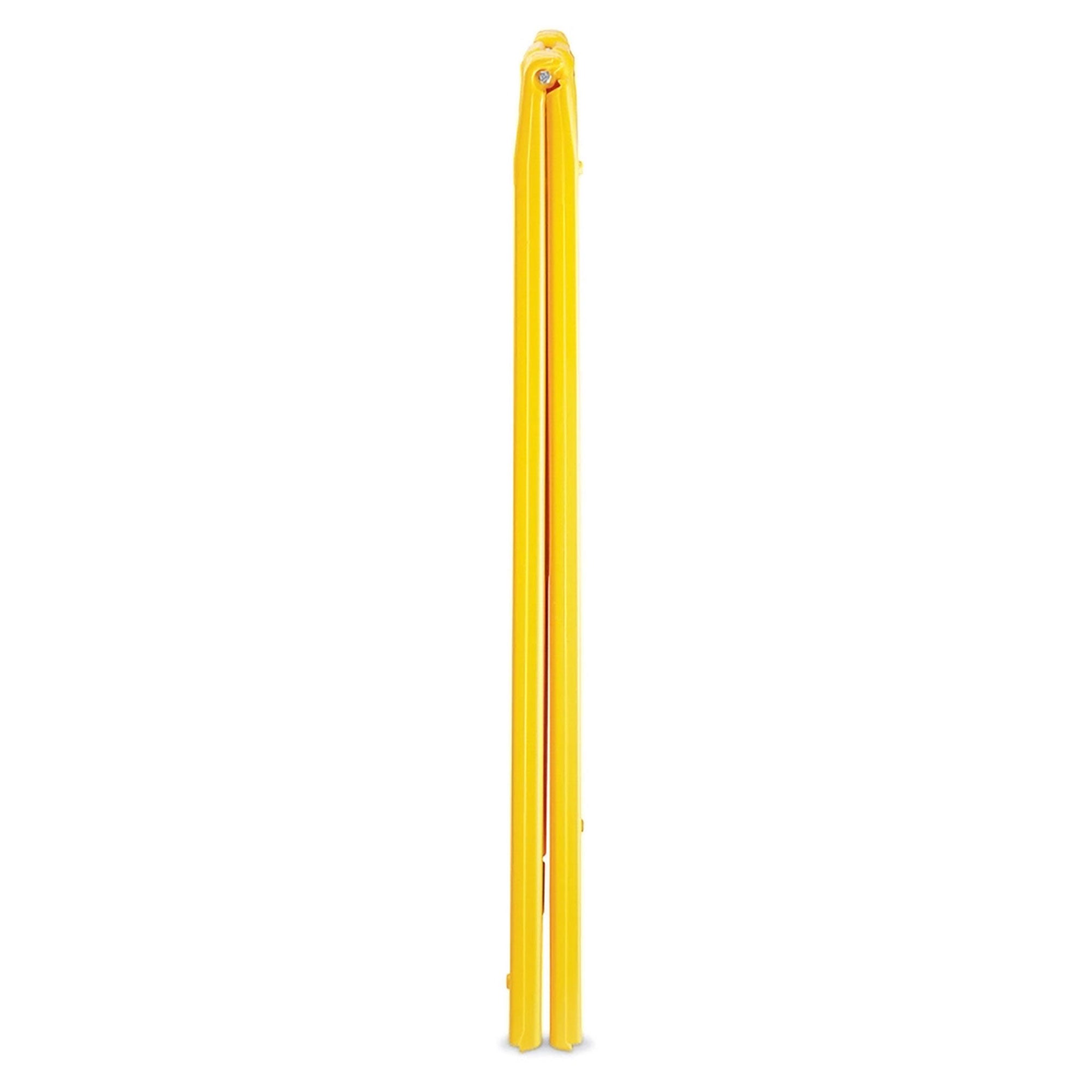Plasticade Signicade A-Frame Portable Folding Sidewalk Sign, Yellow (3 Pack)