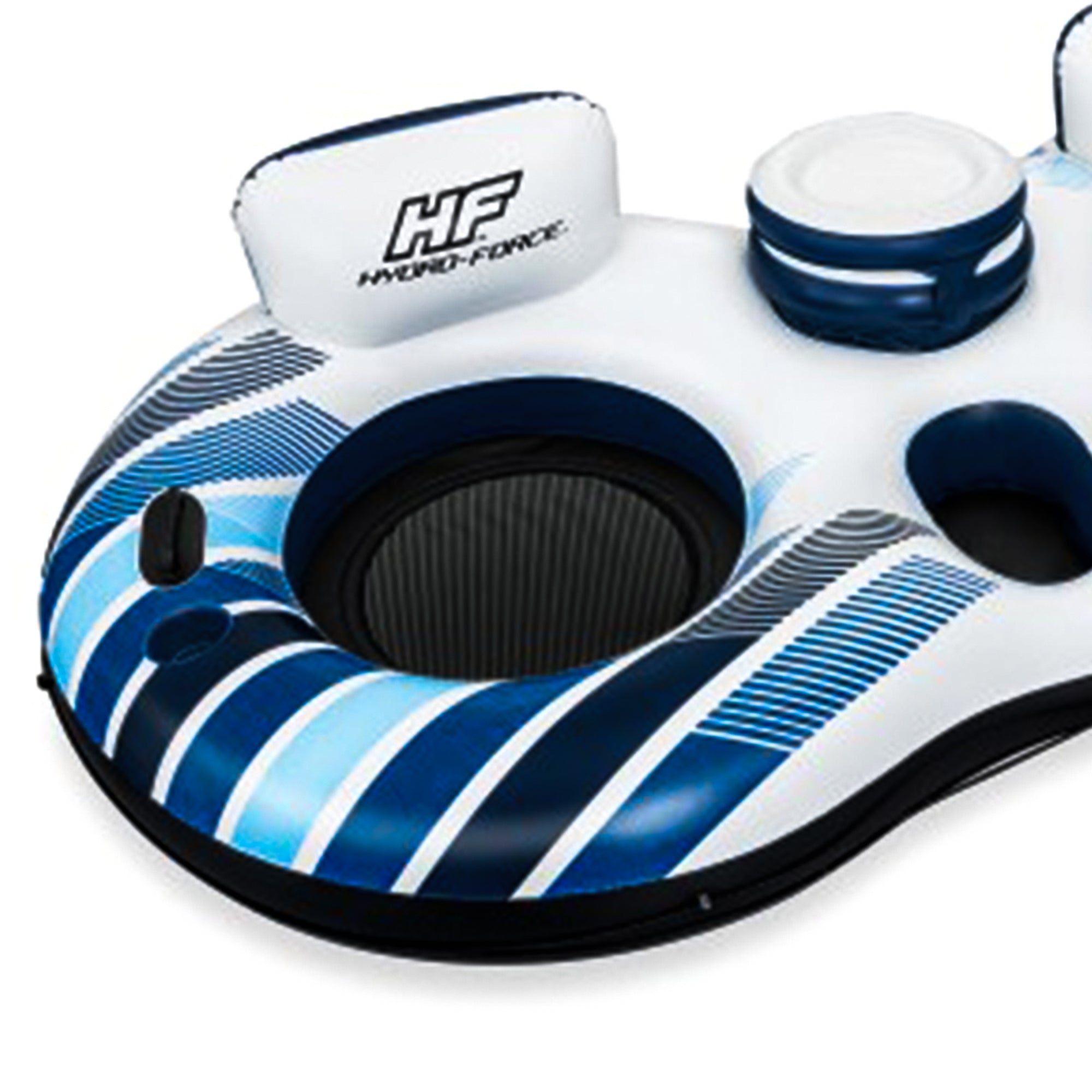 Bestway Hydro-Force Rapid Rider Tube & Tropical Breeze Party Island Water Float - VMInnovations