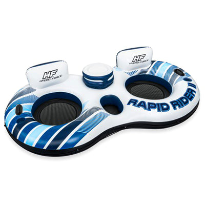 Bestway Hydro-Force Rapid Rider 4 Person Lounger and Double Water Tubes (2 Pack) - VMInnovations