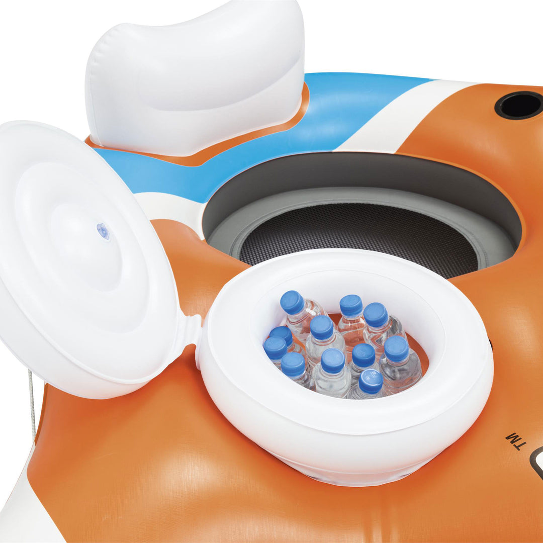 Bestway Hydro-Force Rapid Rider 4 Person Lounger and Double Water Tubes (2 Pack) - VMInnovations