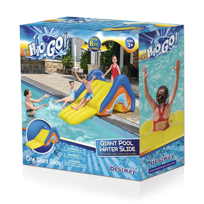 Bestway H2OGO! Inflatable Water Slide & Tropical Breeze Party Island Water Float