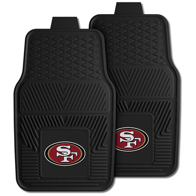 Fanmats 27"x17" Vinyl Front Row Car Floor Mat 2 Pc,San Francisco 49ers(Open Box)