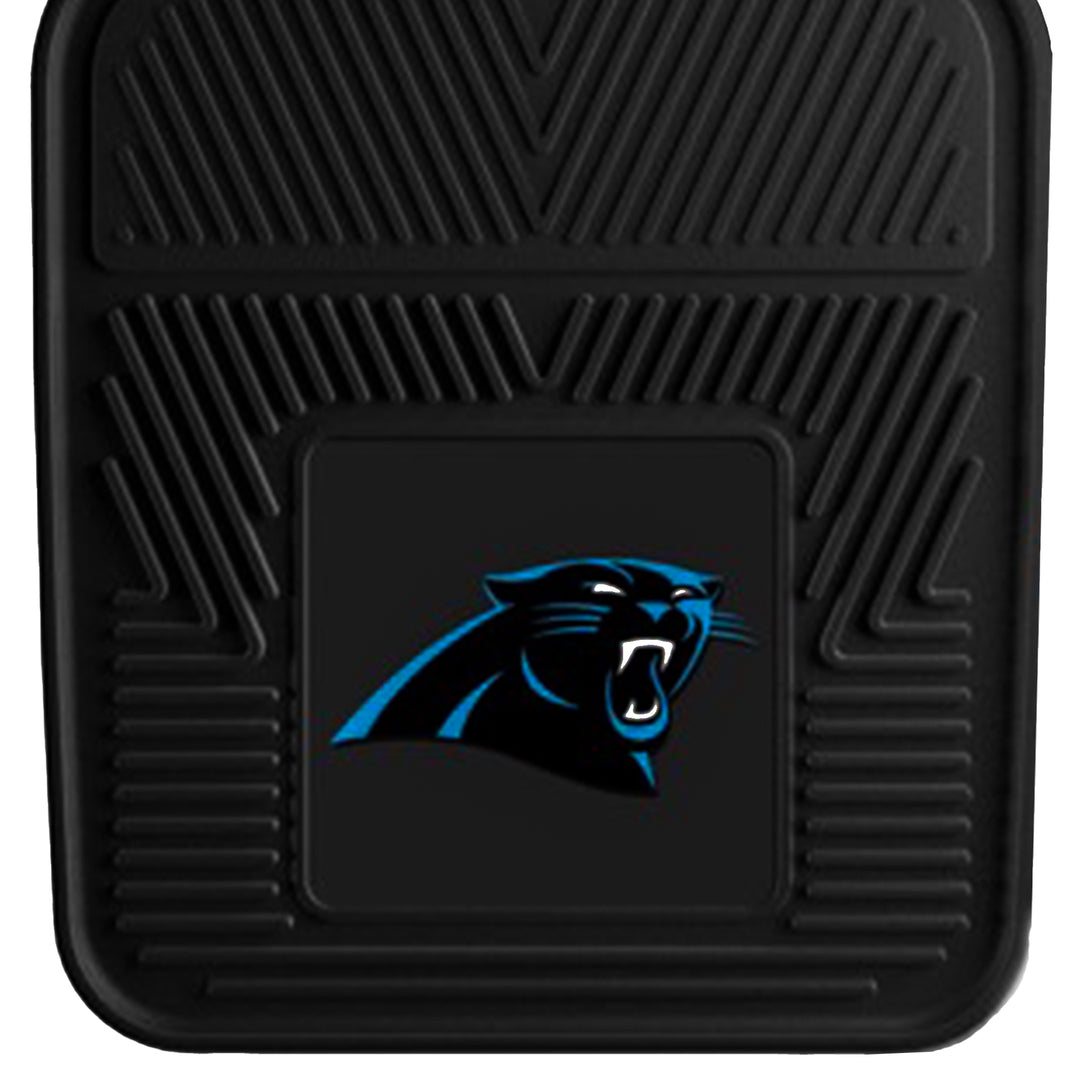 Fanmats 27"x17" Vinyl Front Car Floor Mat 2Pc Set, NFL Carolina Panthers (Used)