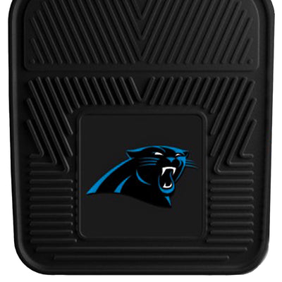 Fanmats 27"x17" Vinyl Front Car Floor Mat 2Pc Set, NFL Carolina Panthers (Used) - VMInnovations