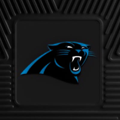 Fanmats 27"x17" Vinyl Front Car Floor Mat 2Pc Set, NFL Carolina Panthers (Used) - VMInnovations