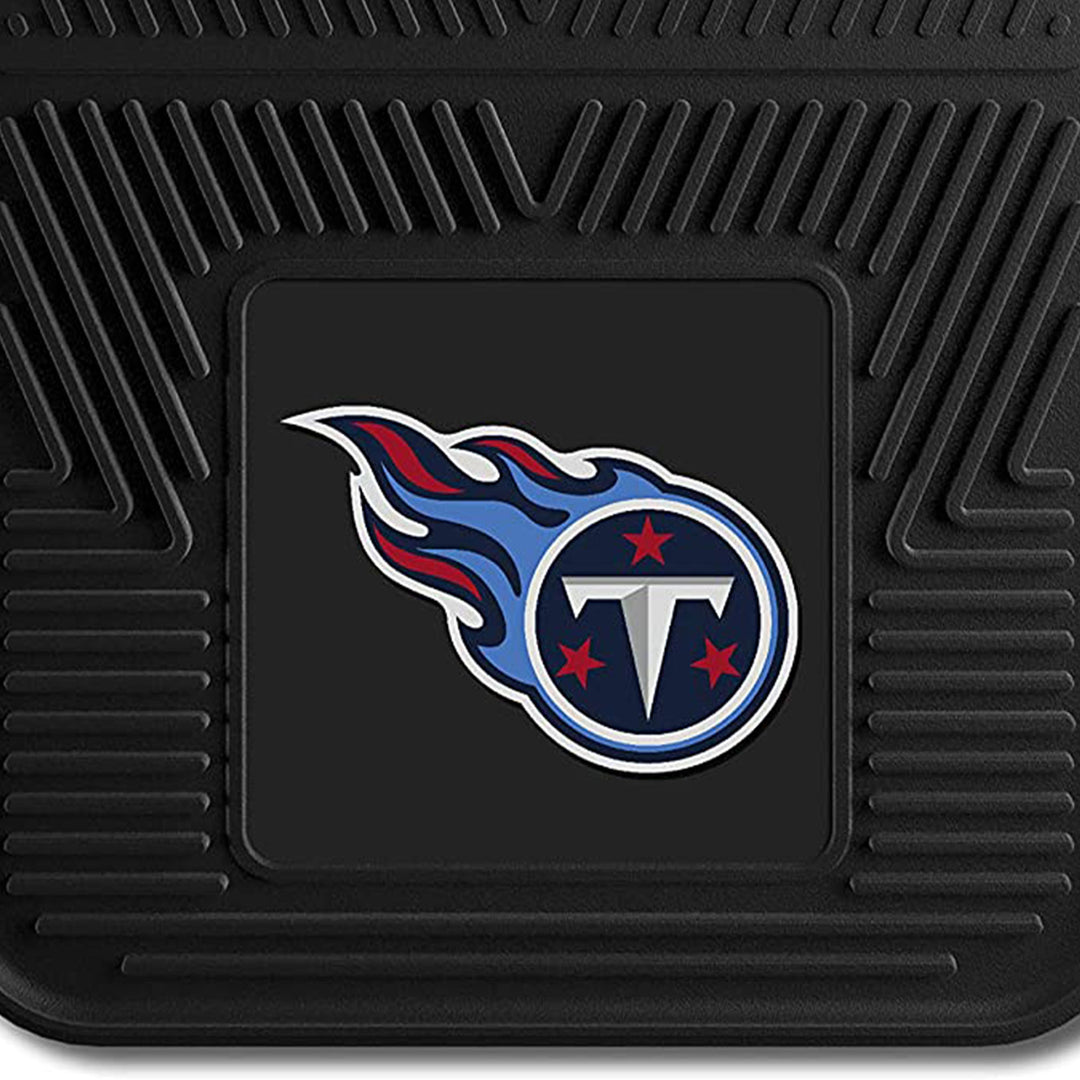 Fanmats 27 x 17 Inch Vinyl Front Car Floor Mat 2 Piece Set, NFL Tennessee Titans