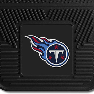 Fanmats 27 x 17 Inch Vinyl Front Car Floor Mat 2 Piece Set, NFL Tennessee Titans