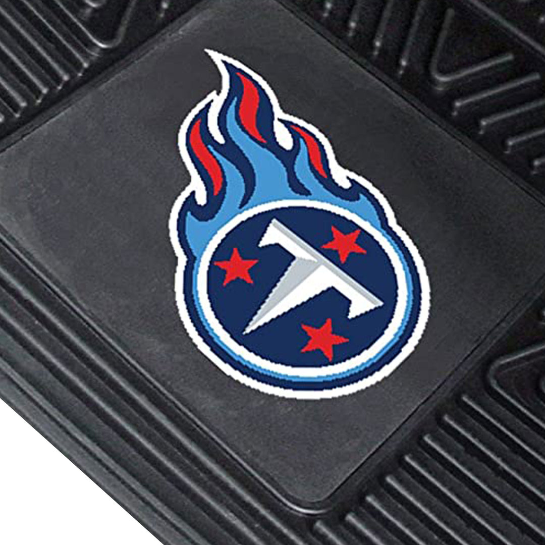 Fanmats 27 x 17 Inch Vinyl Front Car Floor Mat 2 Piece Set, NFL Tennessee Titans