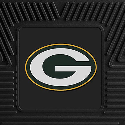 Fanmats 27x17 Inch Vinyl Front Car Floor Mat 2 Piece Set, NFL Green Bay Packers