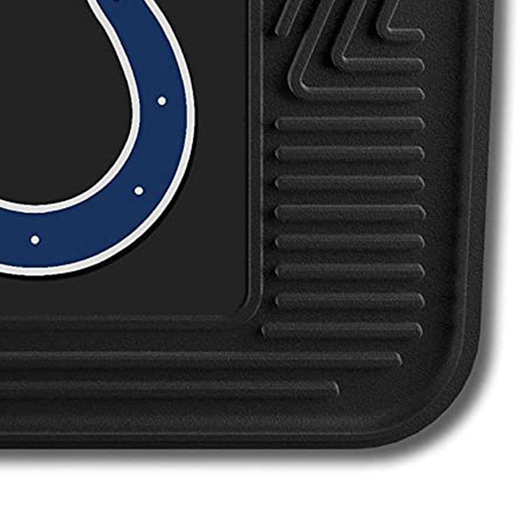 Fanmats 27 x 17" Vinyl Front Row Car Floor Mat 2 Piece Set, Indianapolis Colts