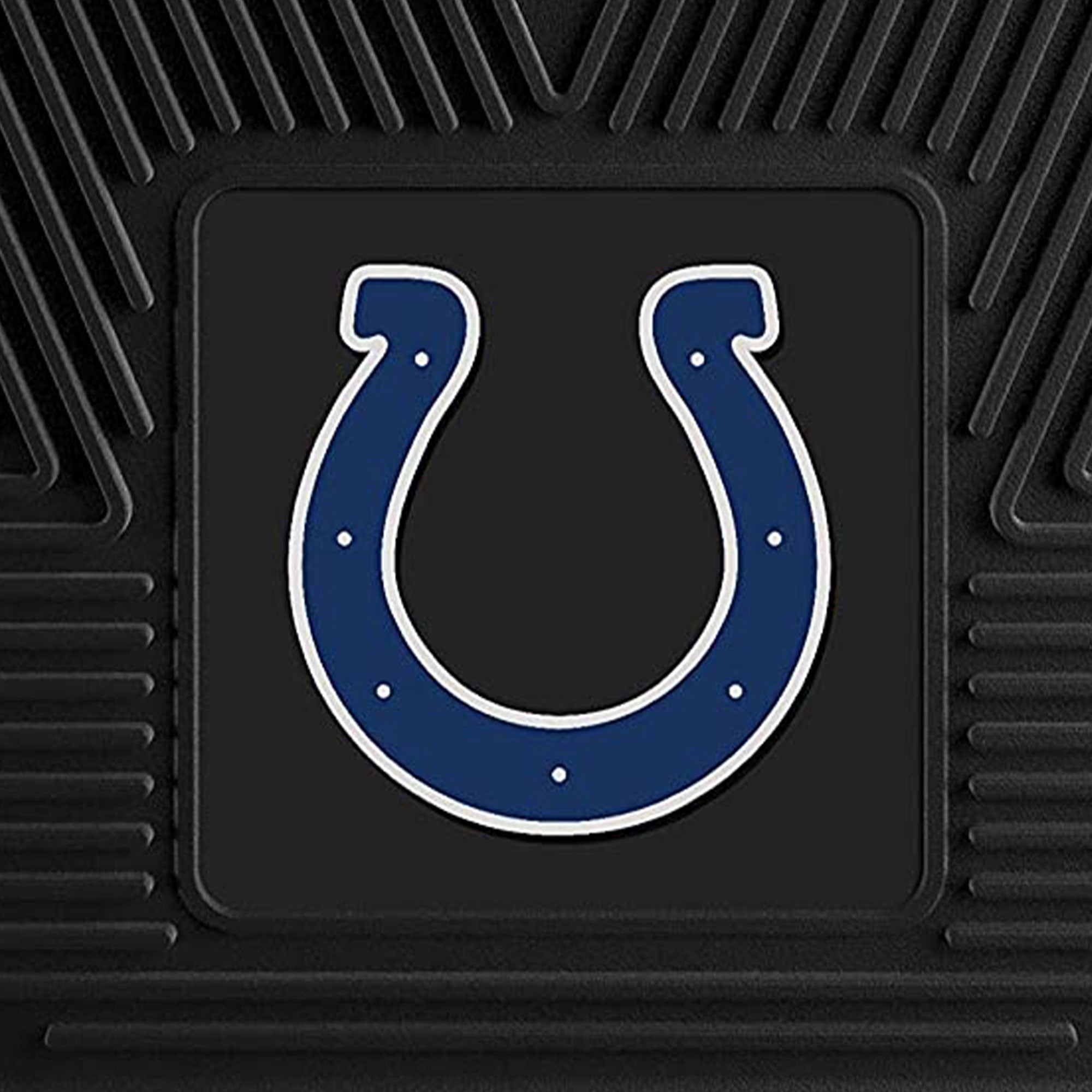 Fanmats 27 x 17" Vinyl Front Row Car Floor Mat 2 Piece Set, Indianapolis Colts - VMInnovations