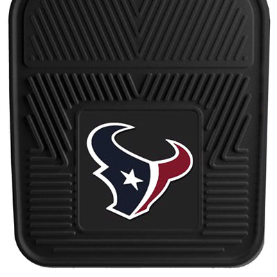 Fanmats 27 x 17 Inch Vinyl Front Row Car Floor Mat 2 Piece Set, Houston Texans - VMInnovations
