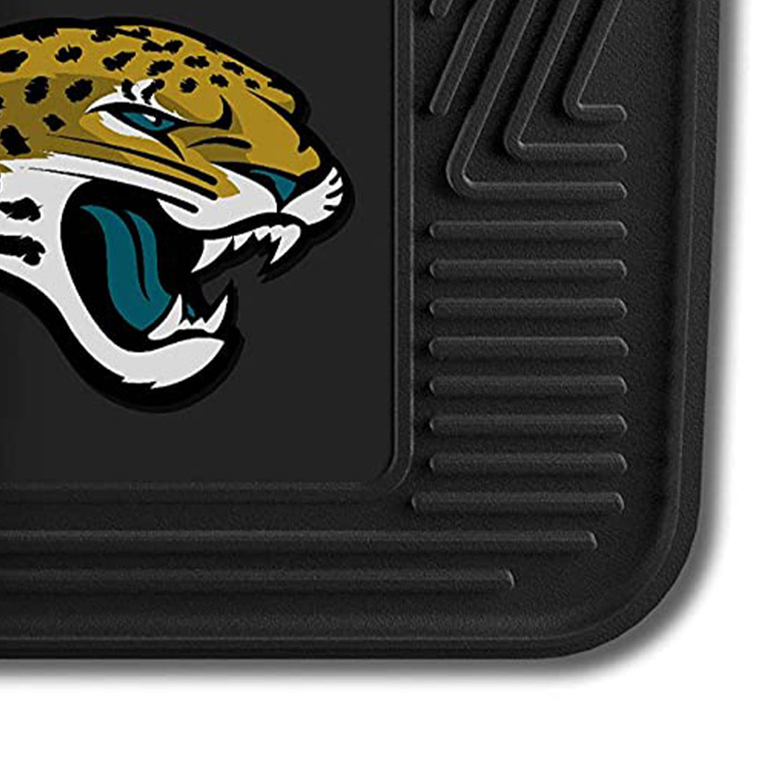 Fanmats 27"x17" Vinyl Front Row Car Floor Mat 2Pc,Jacksonville Jaguars(Open Box)