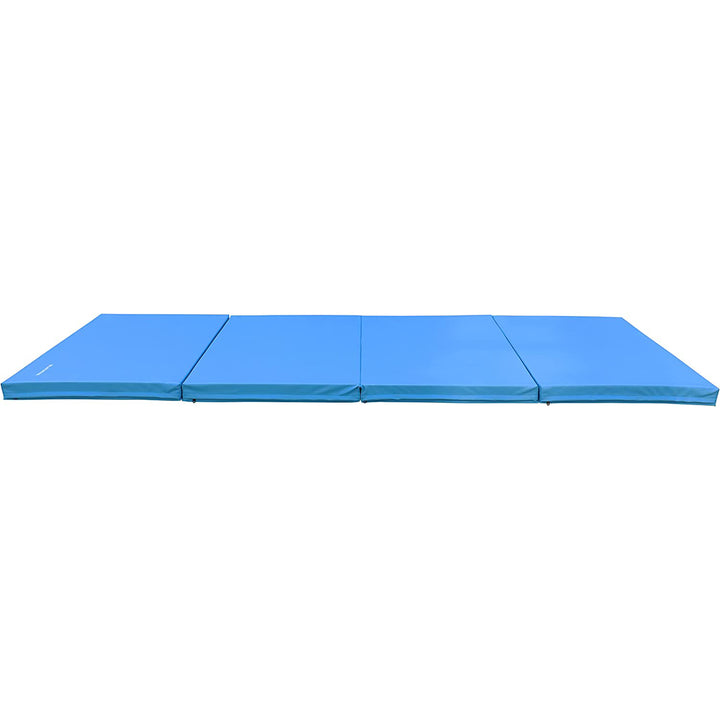 BalanceFrom Fitness 10'x4' All Purpose Folding 4-Panel Exercise Mat, Blue (Used) - VMInnovations
