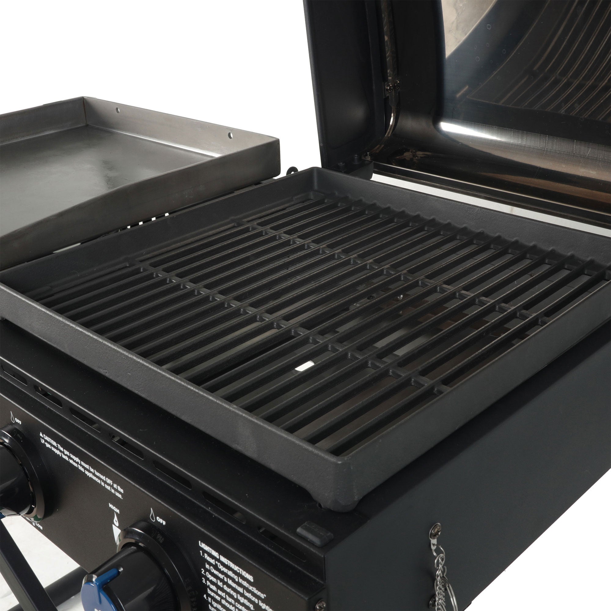 Razor Griddle Portable 4 Burner 40,000 BTU Gas Grill and Griddle Cart with Lid - VMInnovations