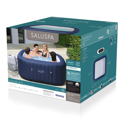 Bestway Hawaii SaluSpa 6 Person Inflatable Hot Tub w/EnergySense DuraPlus Cover