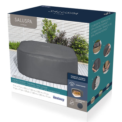 Coleman SaluSpa 6 Person Inflatable Hot Tub w/EnergySense DuraPlus Spa Cover