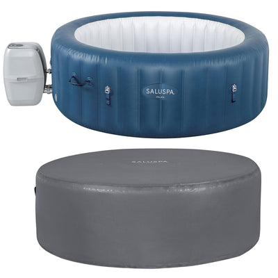 Bestway Milan SaluSpa 6 Person Inflatable Hot Tub w/EnergySense DuraPlus Cover