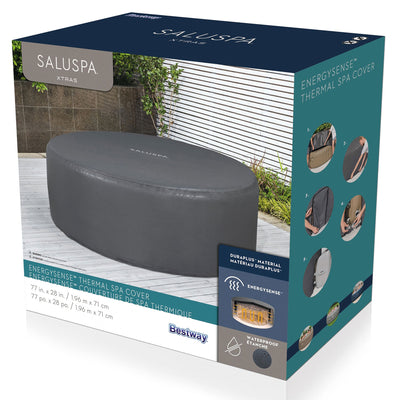 Bestway Milan SaluSpa 6 Person Inflatable Hot Tub w/EnergySense DuraPlus Cover