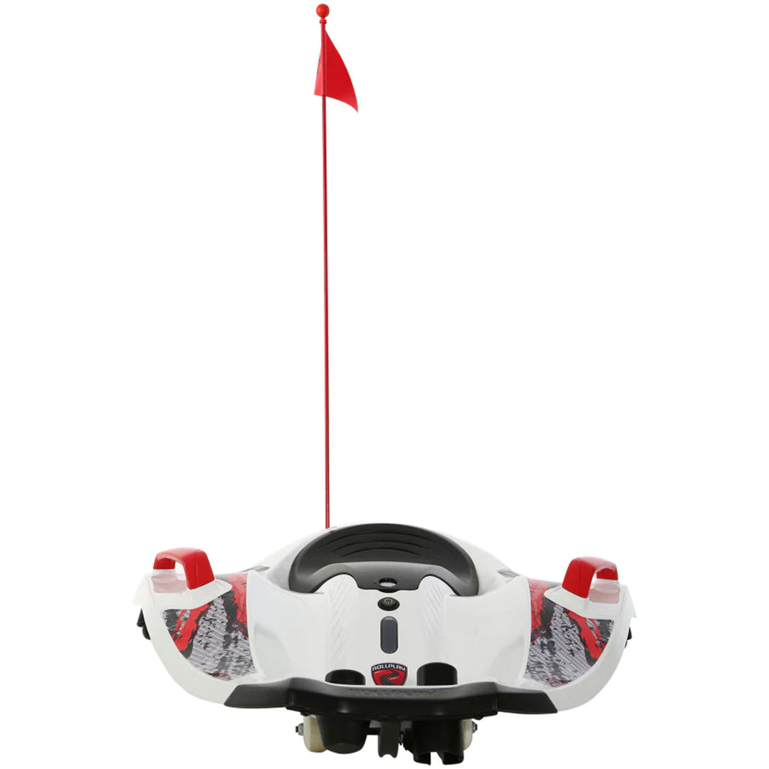 Rollplay Nighthawk 12 Volt Electric Rechargeable Ride On Toy Vehicle, White - VMInnovations