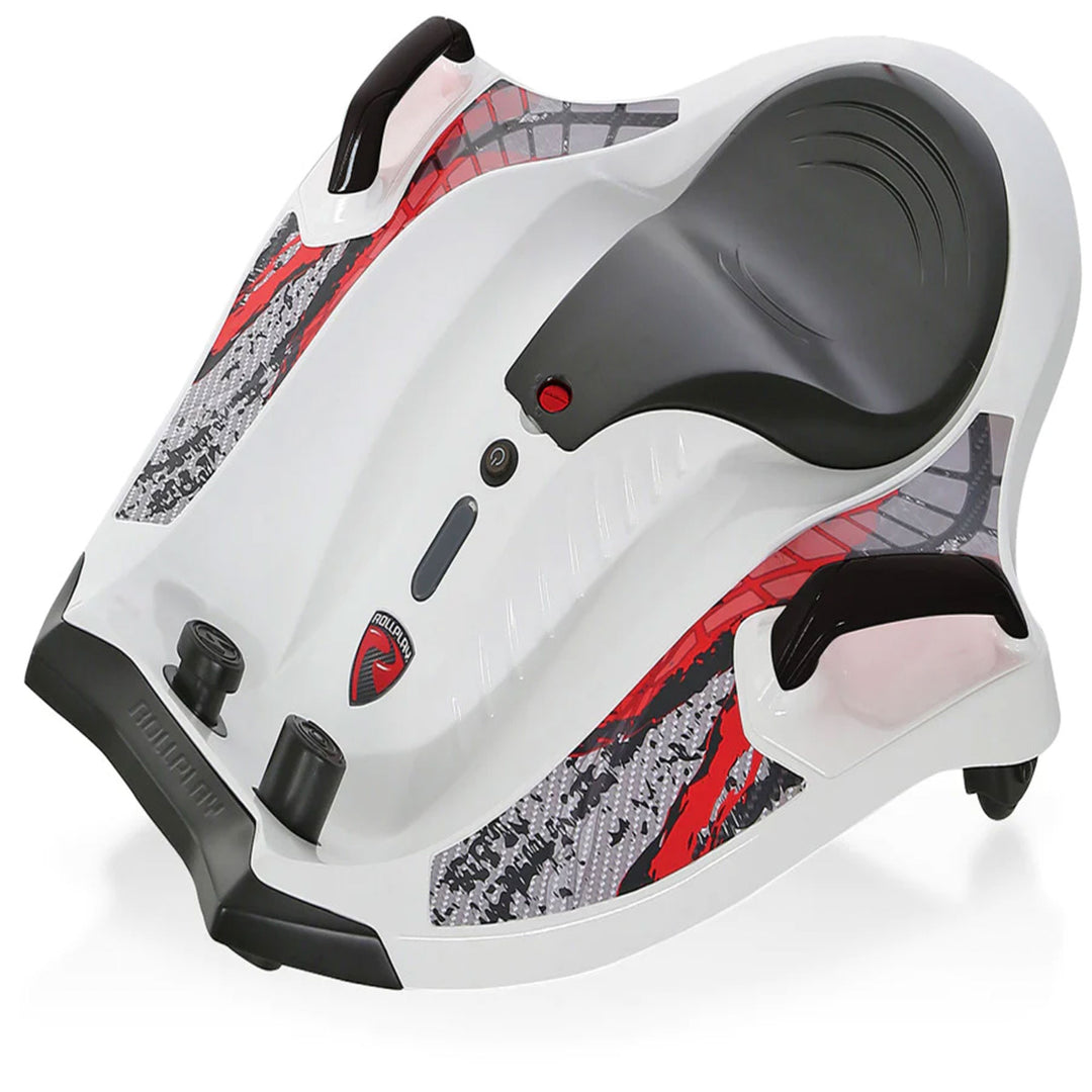 Rollplay Nighthawk 12 Volt Electric Rechargeable Ride On Toy Vehicle, White - VMInnovations