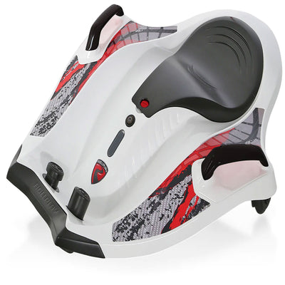 Rollplay Nighthawk 12 Volt Electric Rechargeable Ride On Toy Vehicle, White - VMInnovations
