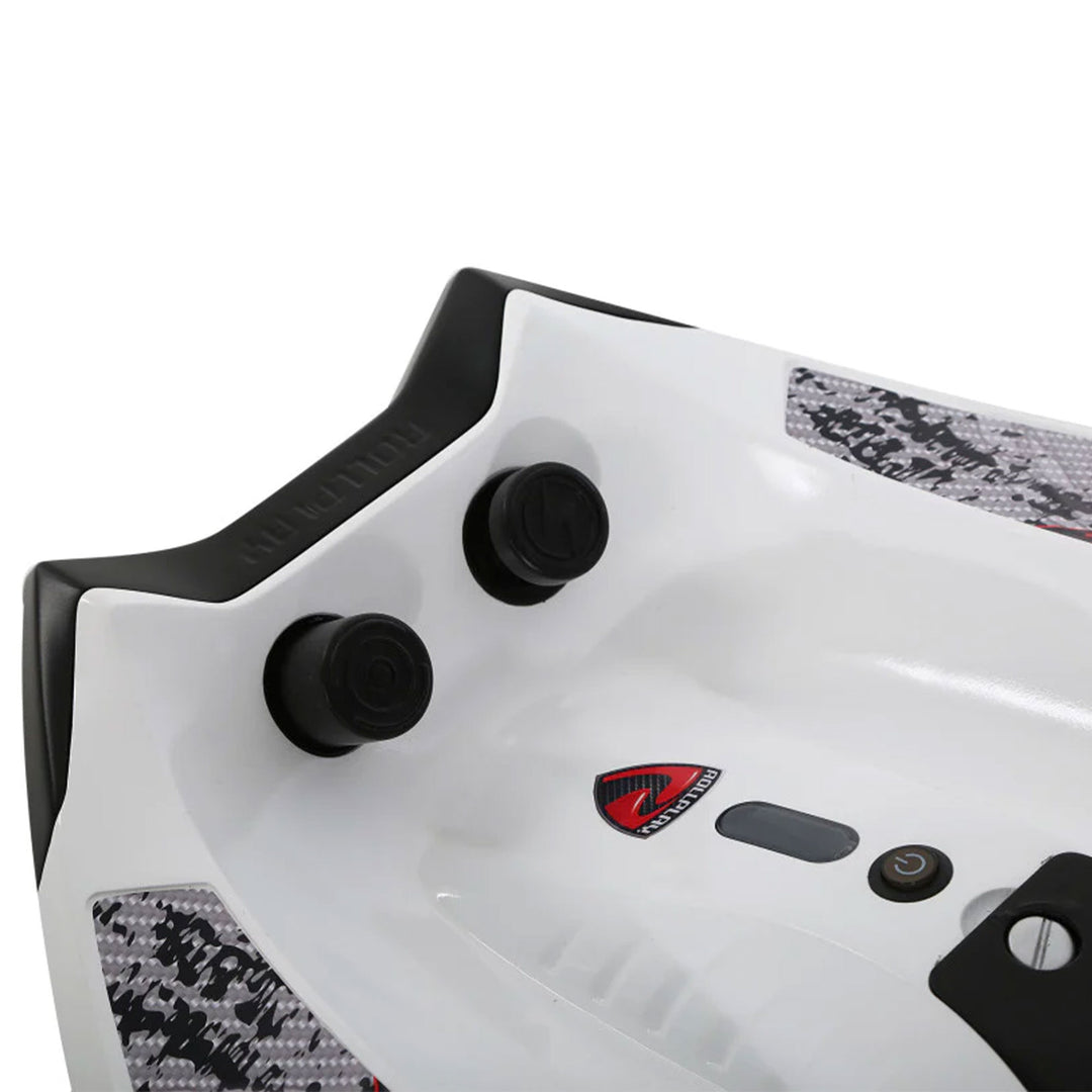 Rollplay Nighthawk 12 Volt Electric Rechargeable Ride On Toy Vehicle, White - VMInnovations