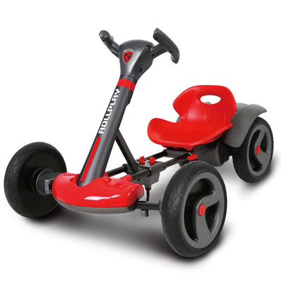 Rollplay FLEX Kart 6 Volt Foldable Rechargeable Ride On Toy Vehicle, Red (Used) - VMInnovations