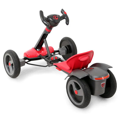 Rollplay FLEX Kart 6 Volt Compact Foldable Rechargeable Ride On Toy Vehicle, Red