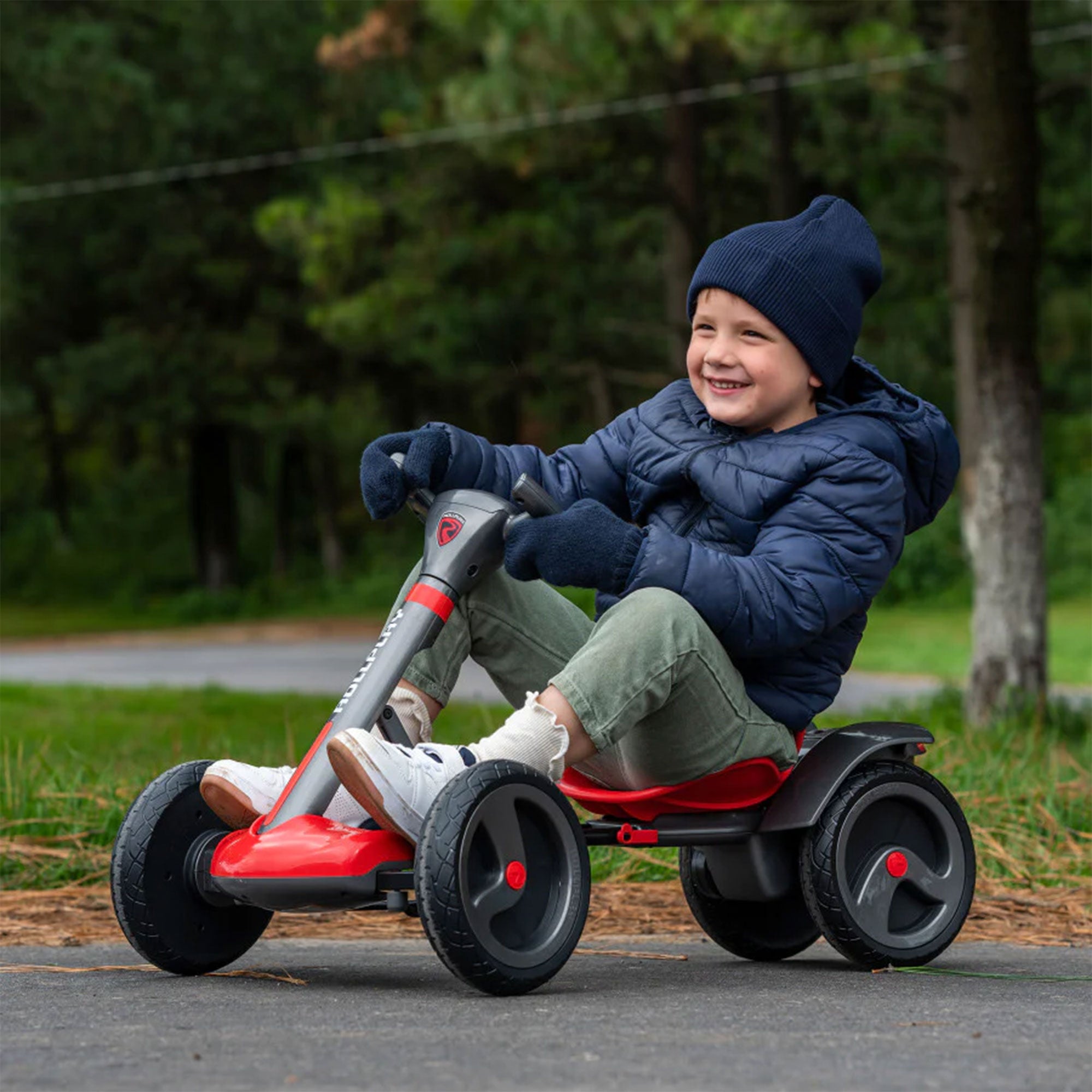 Rollplay FLEX Kart 6 Volt Foldable Rechargeable Ride On Toy Vehicle, Red (Used) - VMInnovations