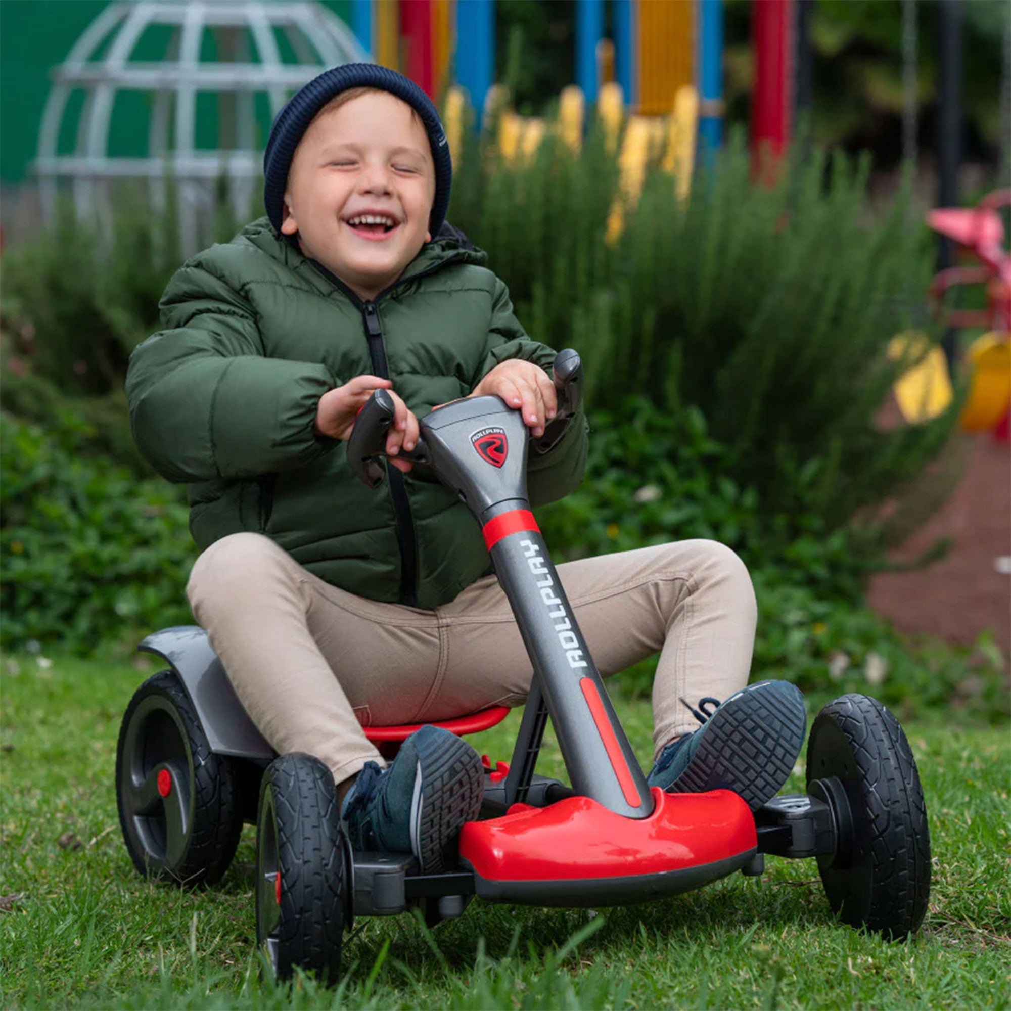 Rollplay FLEX Kart 6 Volt Foldable Rechargeable Ride On Toy Vehicle, Red (Used) - VMInnovations