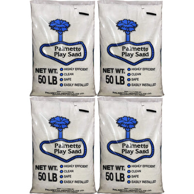 Palmetto Natural Play Sand for Sand Box & Play Areas, 50 Pounds, Creme (4 Pack) - VMInnovations