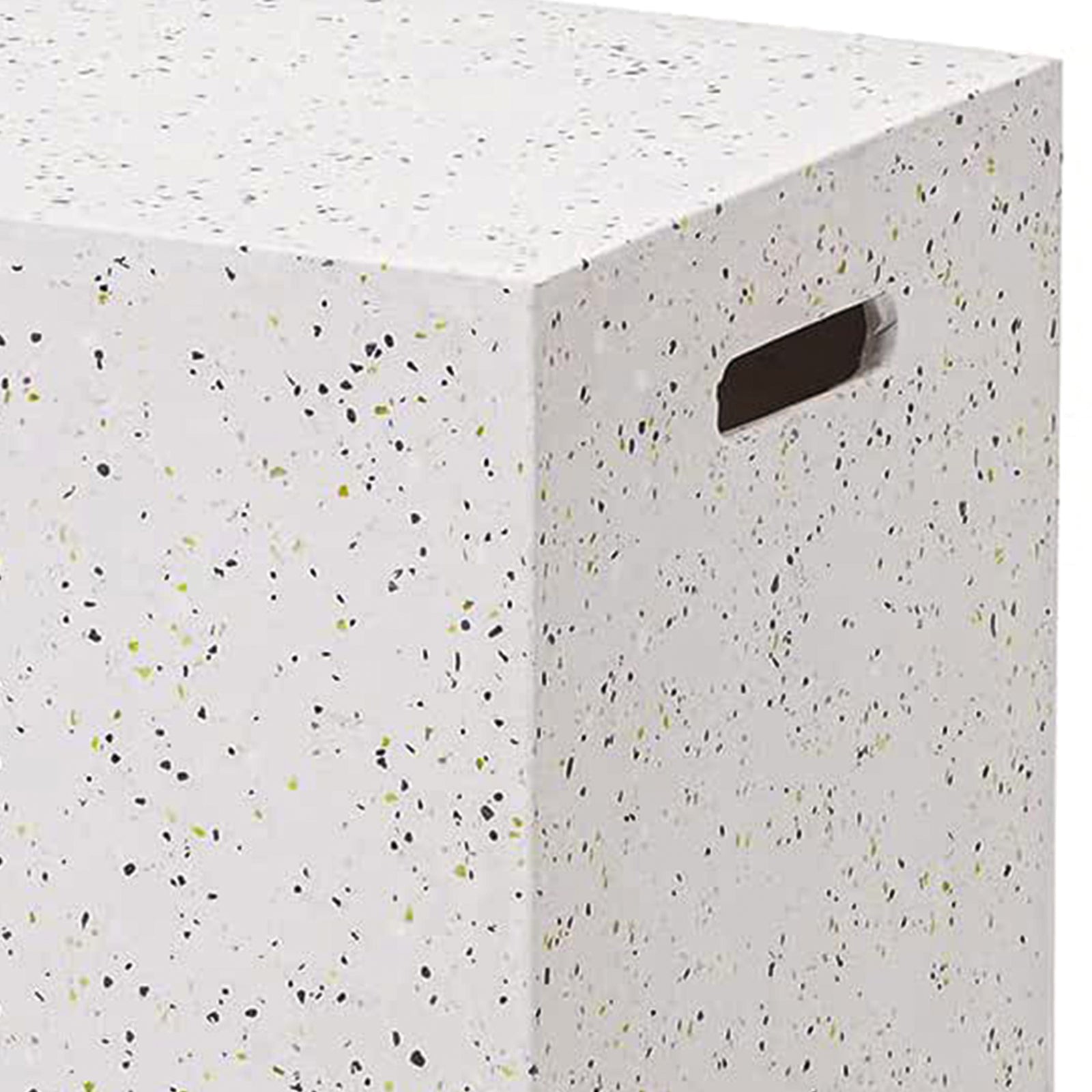 ESSENTIAL LOUNGER Fire Pit Propane Tank Cover Hideaway Table with Handles, White - VMInnovations